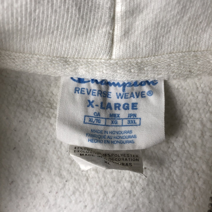 Champion Reverse Weave Full Zip Hoodie, Men's XL cotton white type Vintage Second Hand