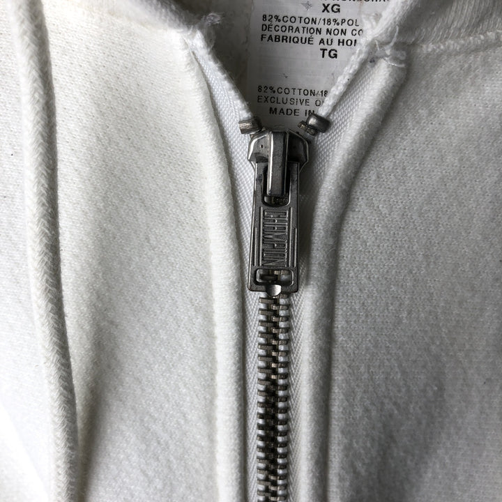 Champion Reverse Weave Full Zip Hoodie, Men's XL cotton white type Vintage Second Hand