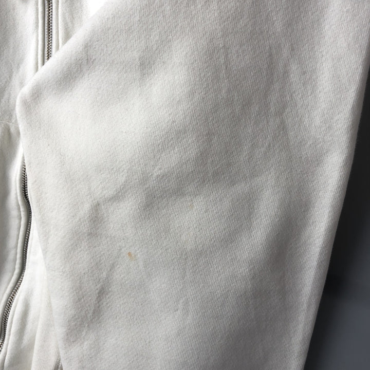 Champion Reverse Weave Full Zip Hoodie, Men's XL cotton white type Vintage Second Hand