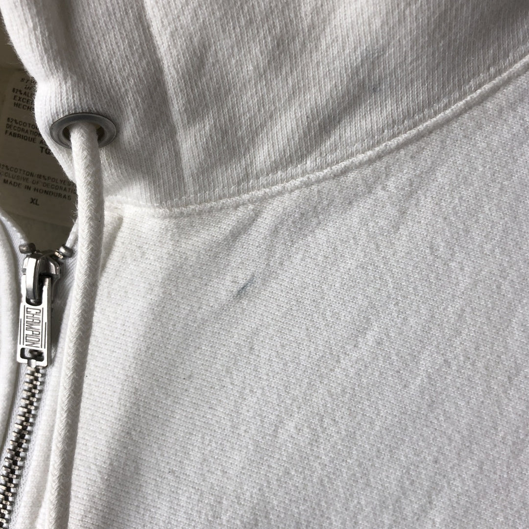 Champion Reverse Weave Full Zip Hoodie, Men's XL cotton white type Vintage Second Hand