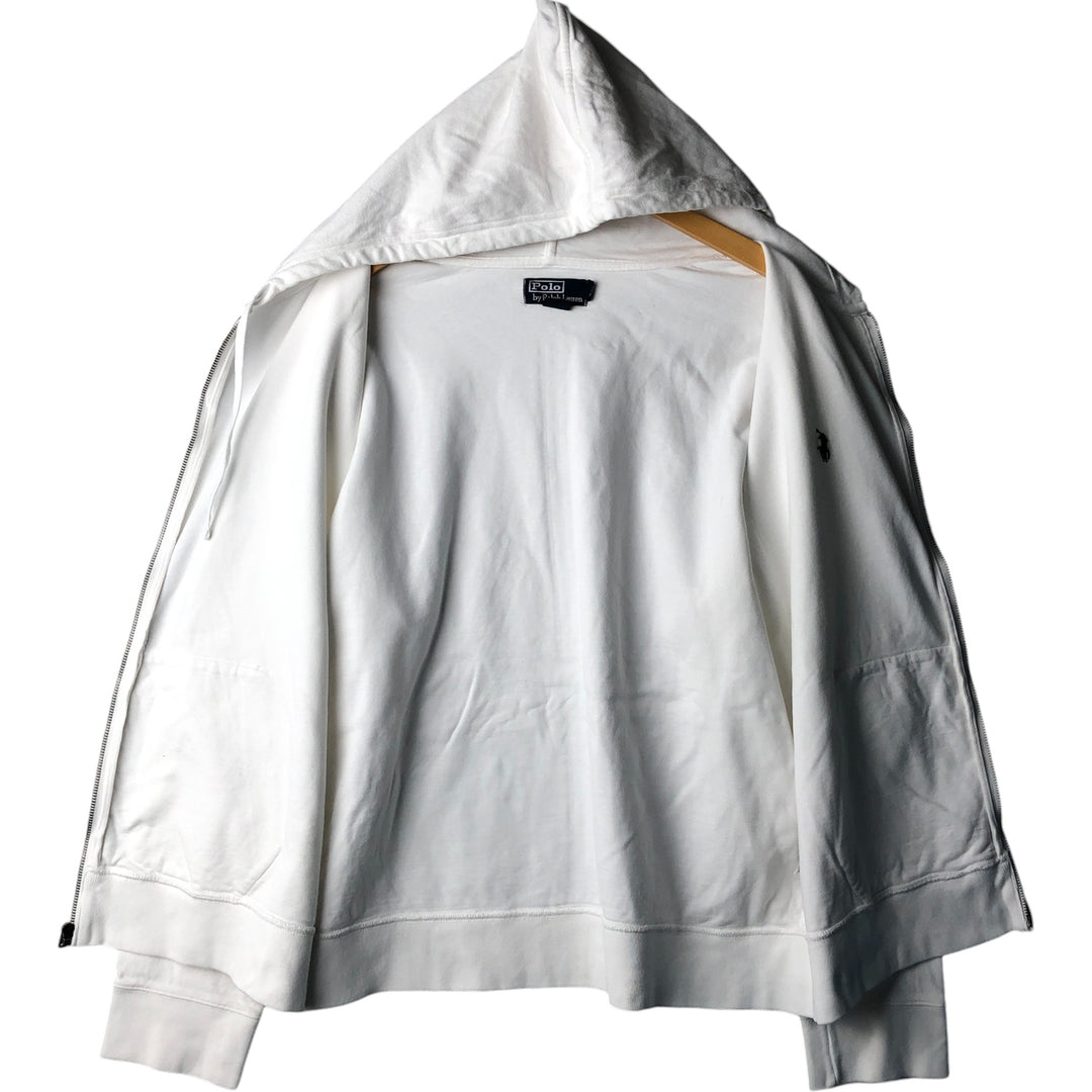 Ralph Lauren POLO by Ralph Lauren Sweat Full Zip Hoodie Men's XL cotton white type Vintage Second Hand