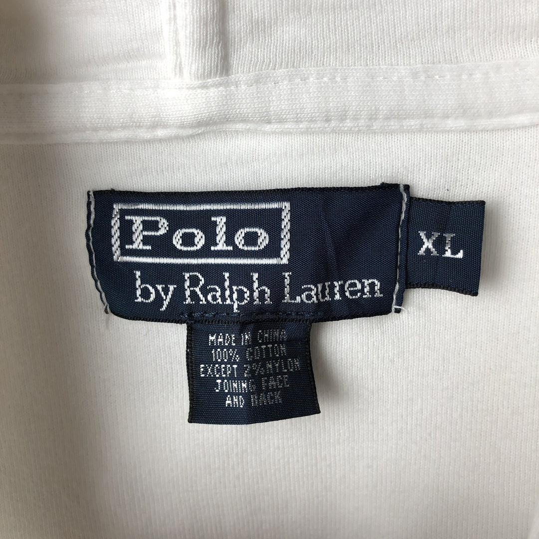 Ralph Lauren POLO by Ralph Lauren Sweat Full Zip Hoodie Men's XL cotton white type Vintage Second Hand