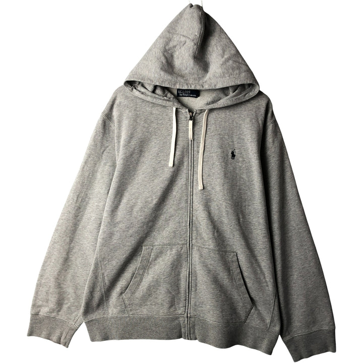 Ralph Lauren POLO by Ralph Lauren Sweat Full Zip Hoodie Men's XL cotton gray type Vintage Second Hand