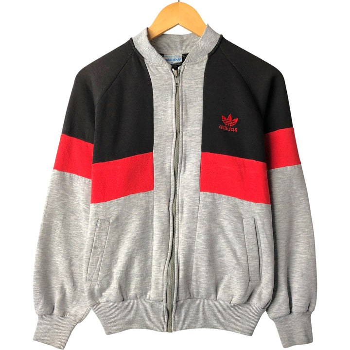 Vintage 1980'S Adidas full-zip sweatshirt, men's size small. unclear gray type Vintage Second Hand