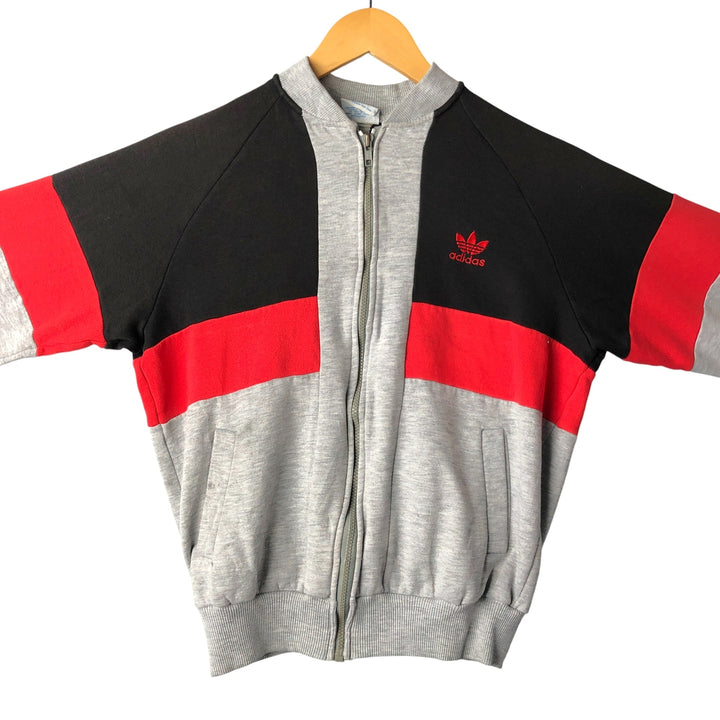 Vintage 1980'S Adidas full-zip sweatshirt, men's size small. unclear gray type Vintage Second Hand