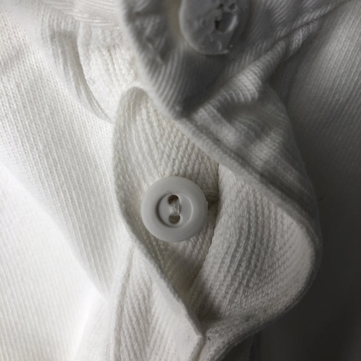 Ralph Lauren POLO by Ralph Lauren CUSTOM FIT long sleeve rugby shirt, men's size L cotton white type Vintage Second Hand