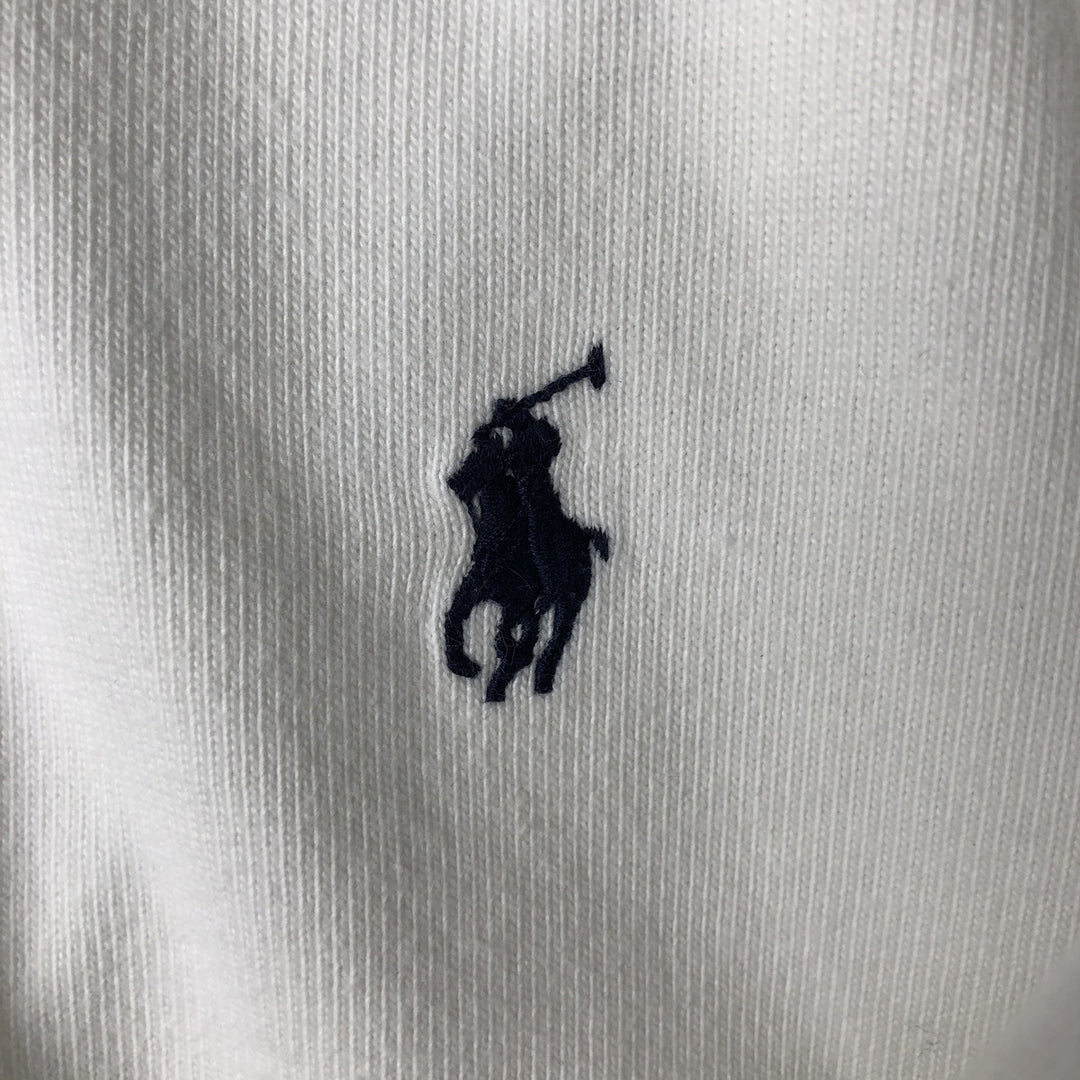 Ralph Lauren POLO by Ralph Lauren CUSTOM FIT long sleeve rugby shirt, men's size L cotton white type Vintage Second Hand