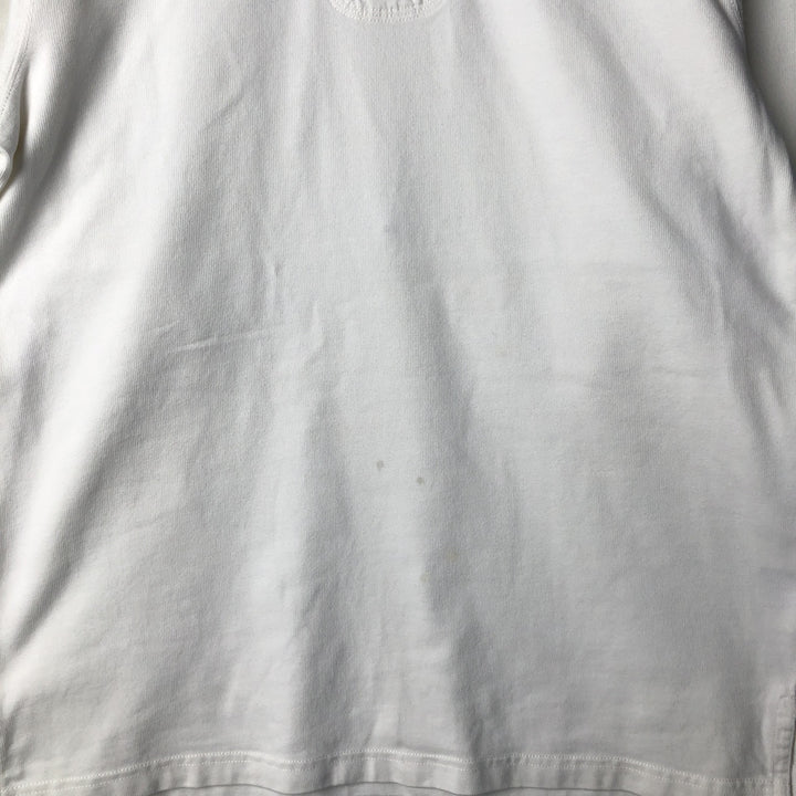 Ralph Lauren POLO by Ralph Lauren CUSTOM FIT long sleeve rugby shirt, men's size L cotton white type Vintage Second Hand