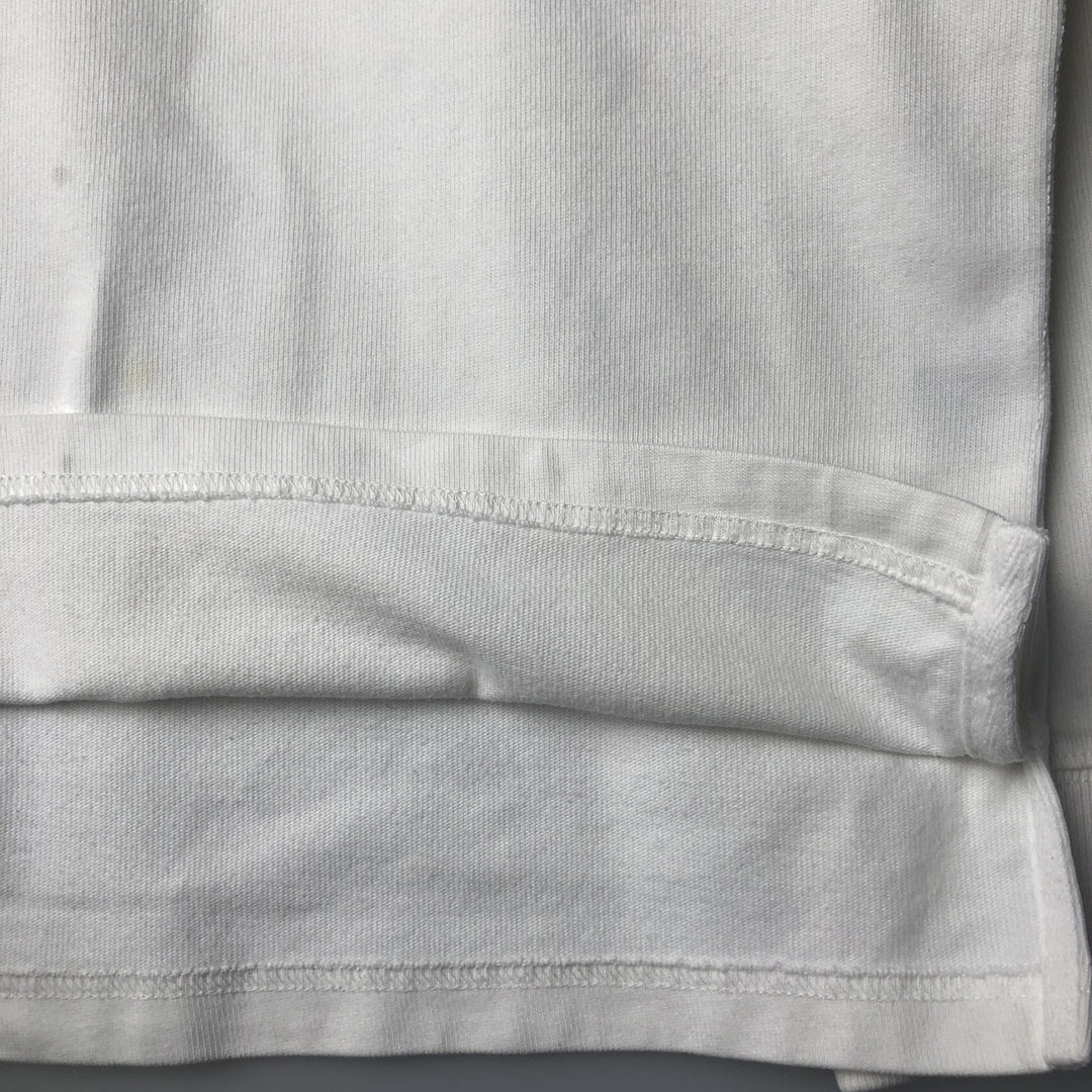 Ralph Lauren POLO by Ralph Lauren CUSTOM FIT long sleeve rugby shirt, men's size L cotton white type Vintage Second Hand