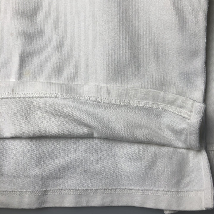 Ralph Lauren POLO by Ralph Lauren CUSTOM FIT long sleeve rugby shirt, men's size L cotton white type Vintage Second Hand