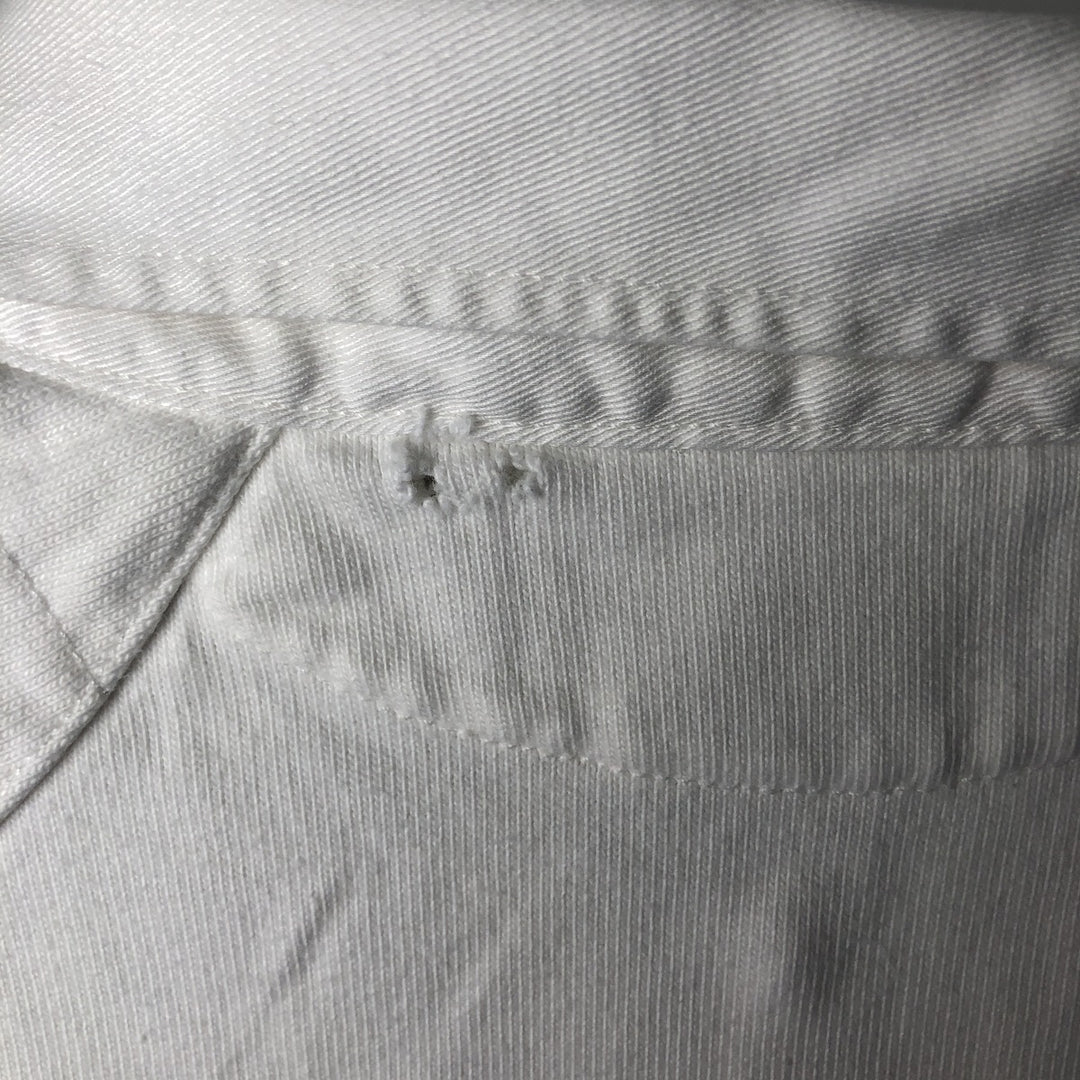 Ralph Lauren POLO by Ralph Lauren CUSTOM FIT long sleeve rugby shirt, men's size L cotton white type Vintage Second Hand