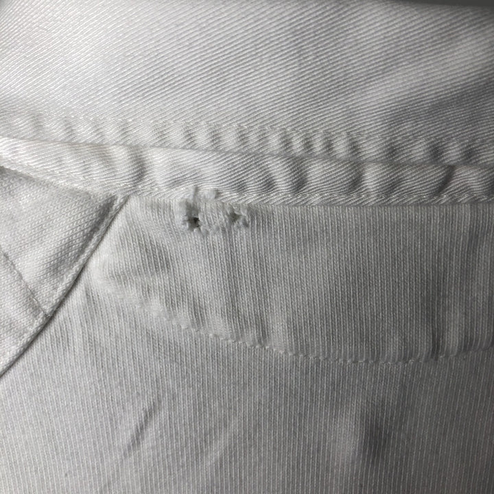 Ralph Lauren POLO by Ralph Lauren CUSTOM FIT long sleeve rugby shirt, men's size L cotton white type Vintage Second Hand