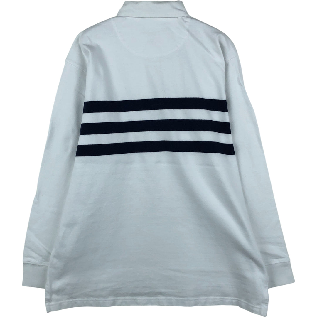 Ralph Lauren POLO by Ralph Lauren long sleeve rugby shirt, men's size M cotton white type Vintage Second Hand