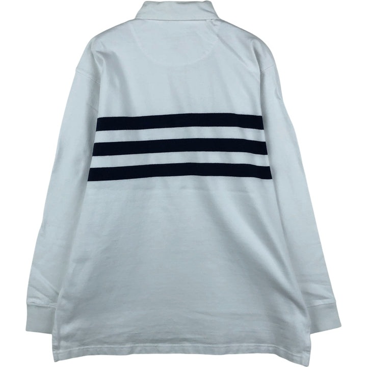 Ralph Lauren POLO by Ralph Lauren long sleeve rugby shirt, men's size M cotton white type Vintage Second Hand