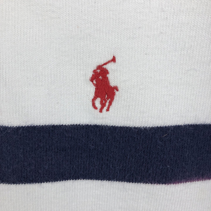 Ralph Lauren POLO by Ralph Lauren long sleeve rugby shirt, men's size M cotton white type Vintage Second Hand
