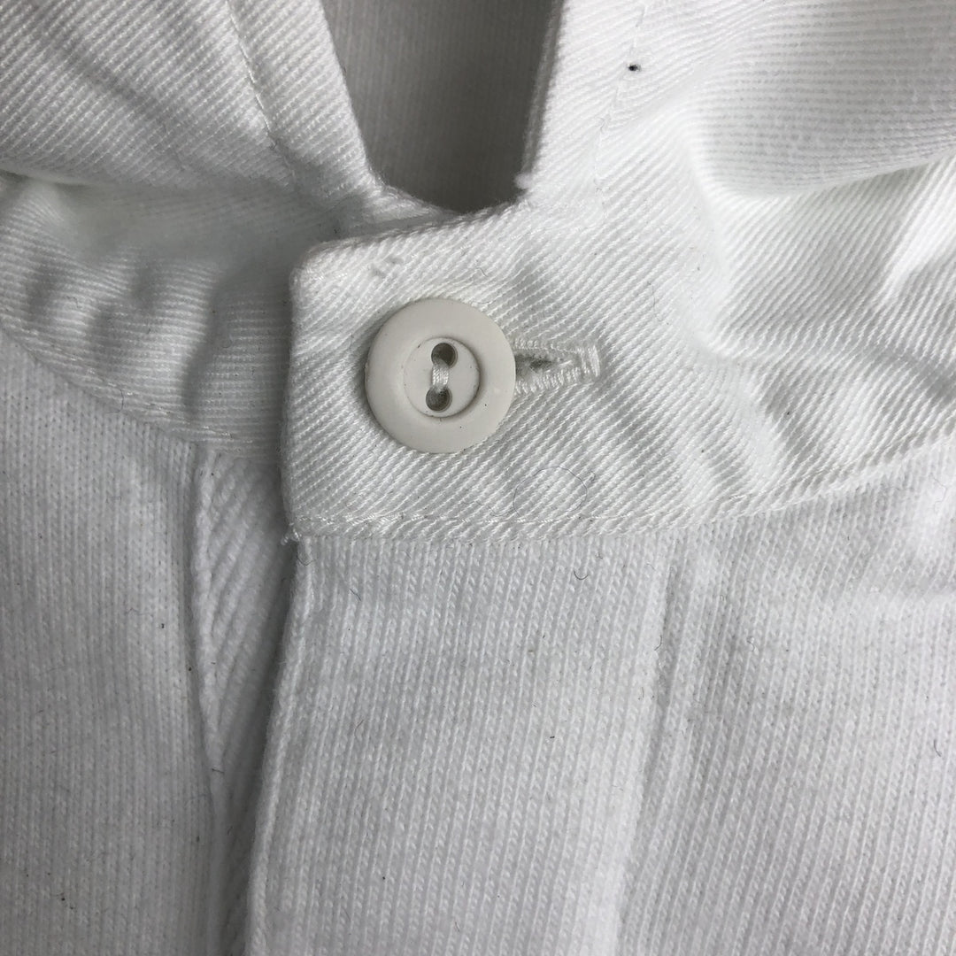 Ralph Lauren POLO by Ralph Lauren long sleeve rugby shirt, men's size M cotton white type Vintage Second Hand