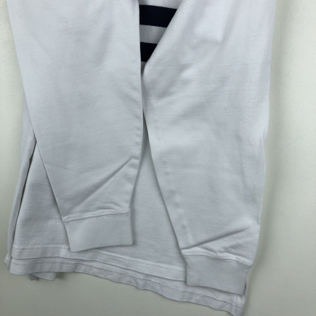 Ralph Lauren POLO by Ralph Lauren long sleeve rugby shirt, men's size M cotton white type Vintage Second Hand