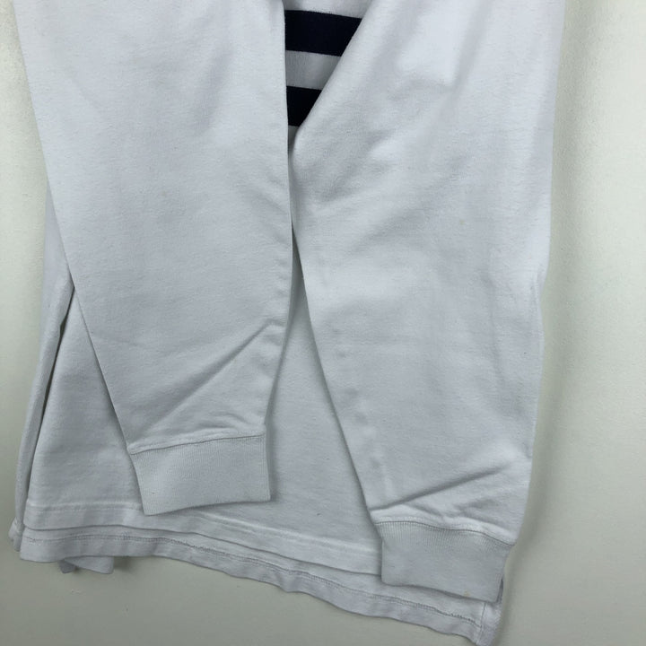 Ralph Lauren POLO by Ralph Lauren long sleeve rugby shirt, men's size M cotton white type Vintage Second Hand