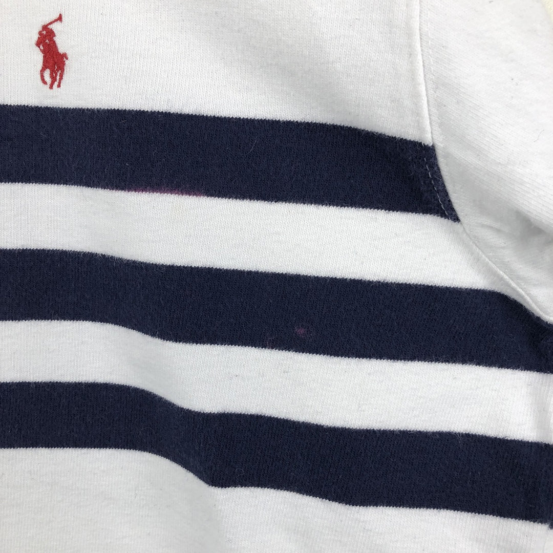 Ralph Lauren POLO by Ralph Lauren long sleeve rugby shirt, men's size M cotton white type Vintage Second Hand