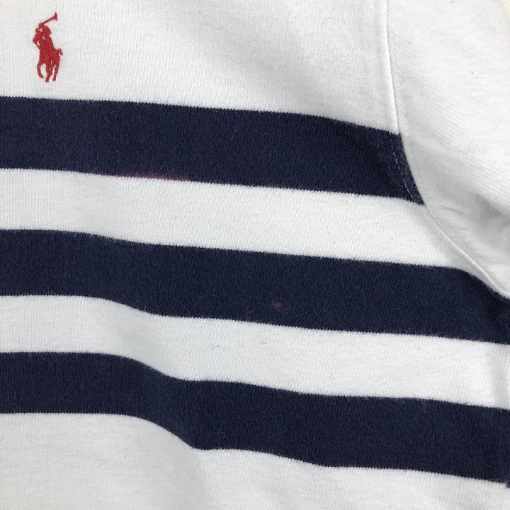 Ralph Lauren POLO by Ralph Lauren long sleeve rugby shirt, men's size M cotton white type Vintage Second Hand