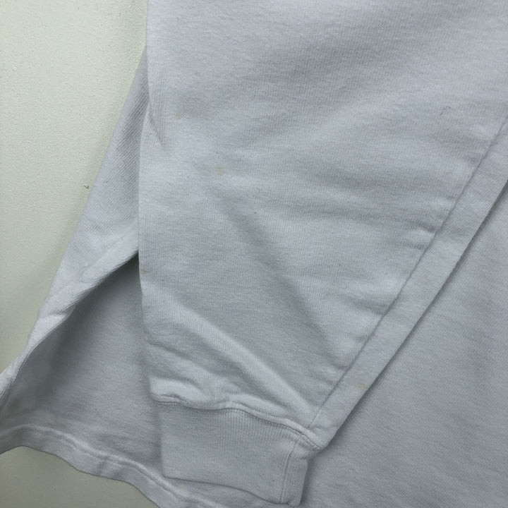 Ralph Lauren POLO by Ralph Lauren long sleeve rugby shirt, men's size M cotton white type Vintage Second Hand