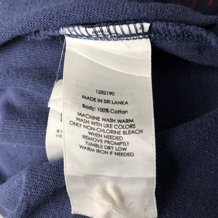 Ralph Lauren POLO by Ralph Lauren CUSTOM FIT Big Pony Long Sleeve Rugby Shirt Men's XL cotton navy blue type Vintage Second Hand