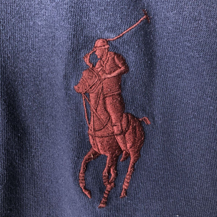 Ralph Lauren POLO by Ralph Lauren CUSTOM FIT Big Pony Long Sleeve Rugby Shirt Men's XL cotton navy blue type Vintage Second Hand
