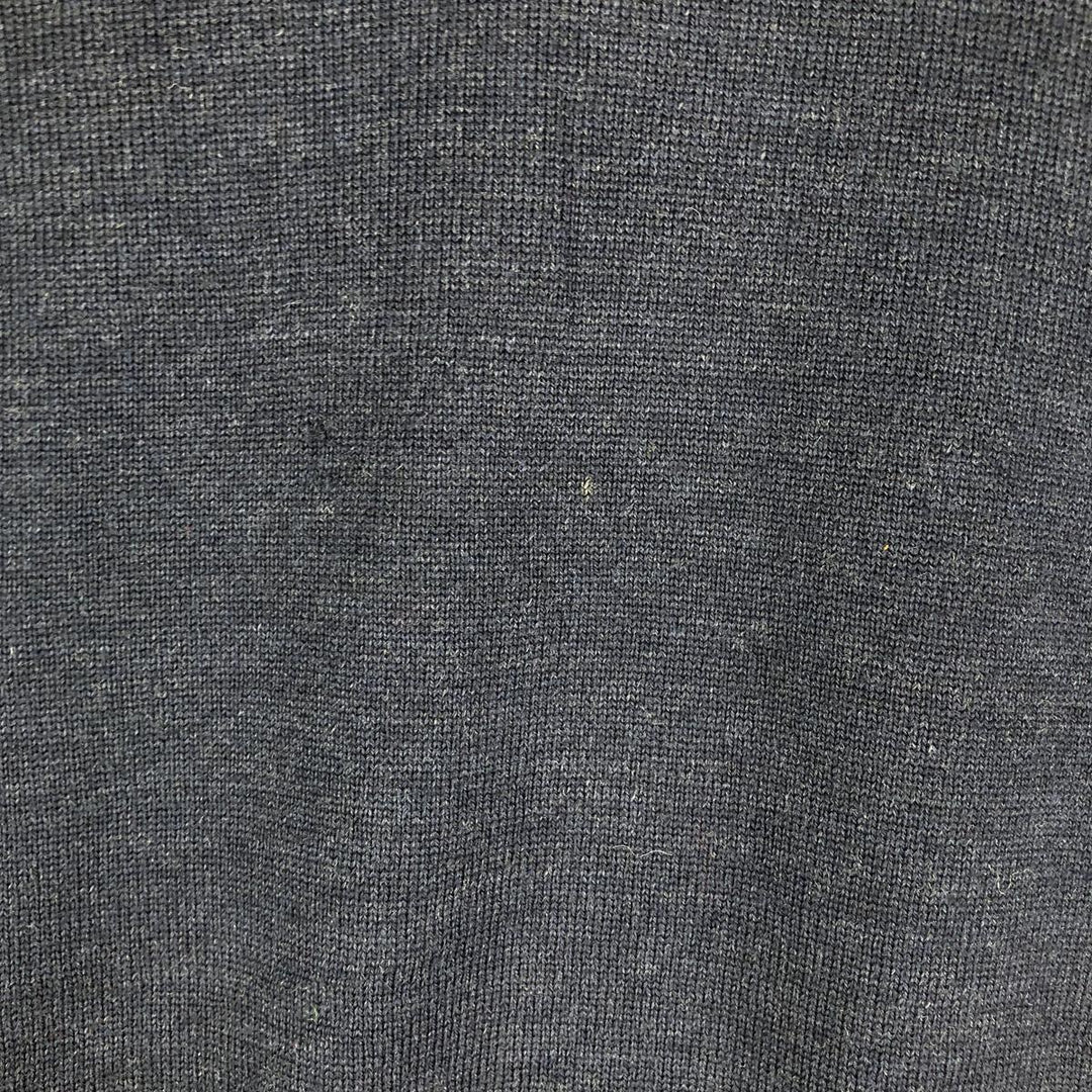 Brooks Brothers high-neck wool knit sweater, size M Merino wool navy blue type Vintage Second Hand