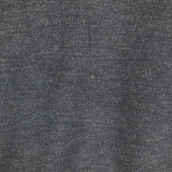 Brooks Brothers high-neck wool knit sweater, size M Merino wool navy blue type Vintage Second Hand
