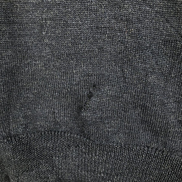 Brooks Brothers high-neck wool knit sweater, size M Merino wool navy blue type Vintage Second Hand