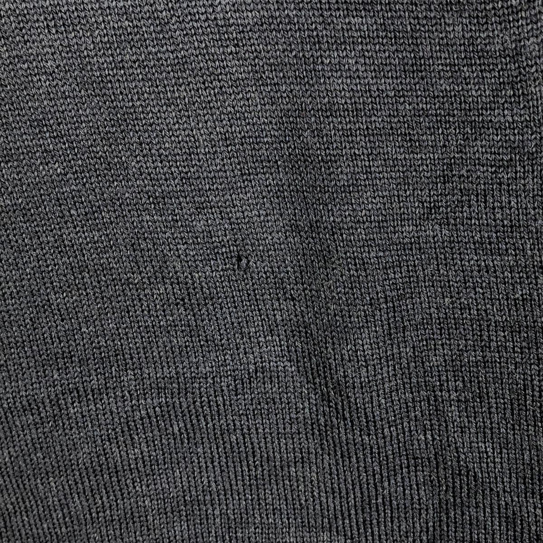 Brooks Brothers high-neck wool knit sweater, size M Merino wool navy blue type Vintage Second Hand