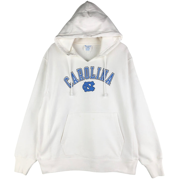 Champion Original Reverse Weave University of North Carolina College Pullover Hoodie, Men's Size L unclear white type Vintage Second Hand