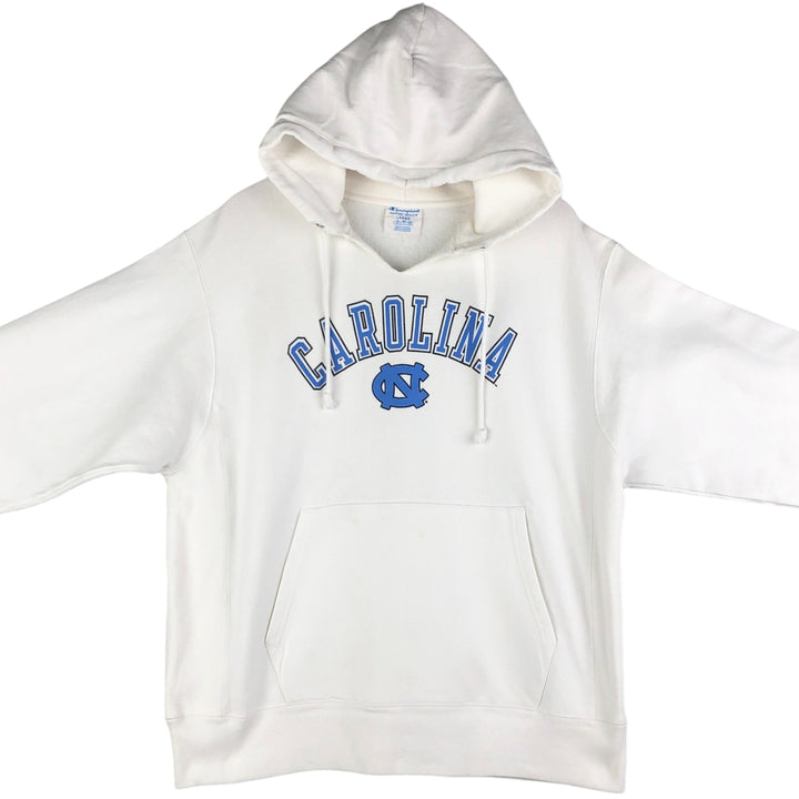 Champion Original Reverse Weave University of North Carolina College Pullover Hoodie, Men's Size L unclear white type Vintage Second Hand