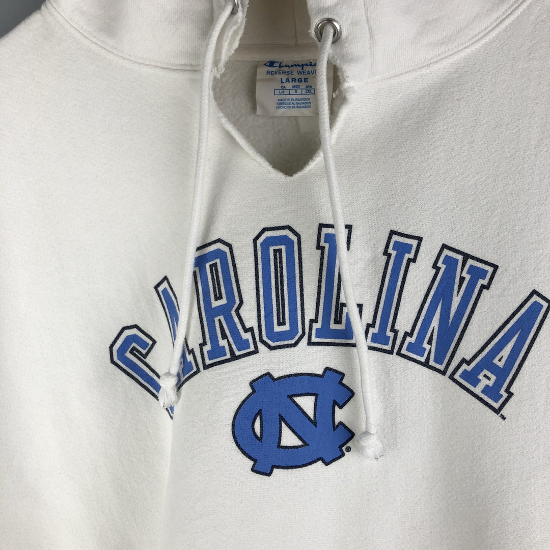 Champion Original Reverse Weave University of North Carolina College Pullover Hoodie, Men's Size L unclear white type Vintage Second Hand
