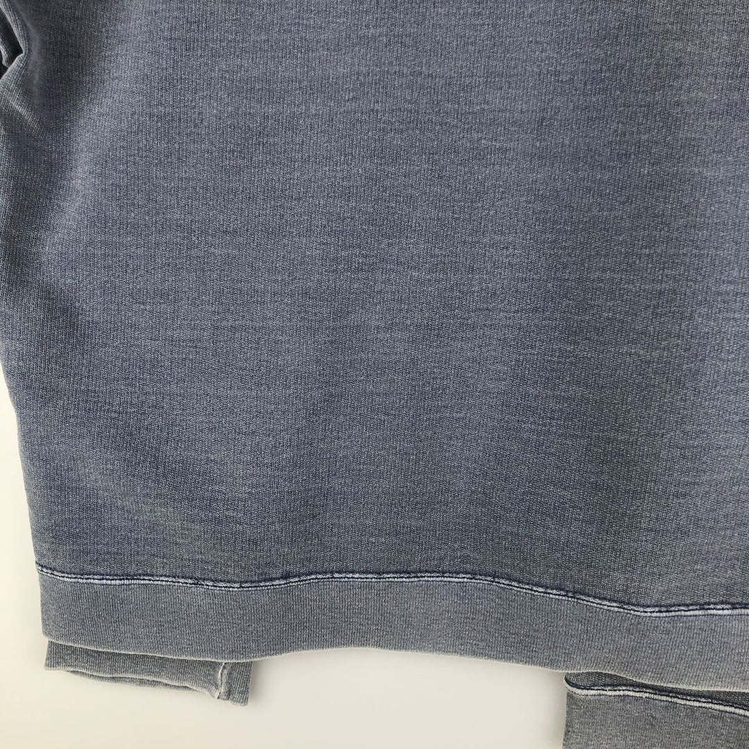 90'S Timberland WEATHERGEAR logo sweatshirt, men's XL size, vintage unclear Blue type light blue Vintage Second Hand