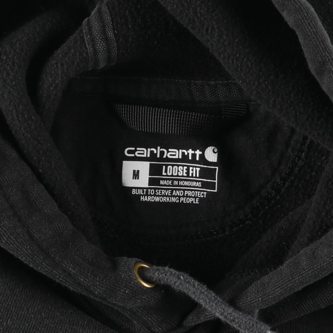 Carhartt Loose Fit Sweat Pullover Hoodie, Men's M Size cotton black type Vintage Second Hand