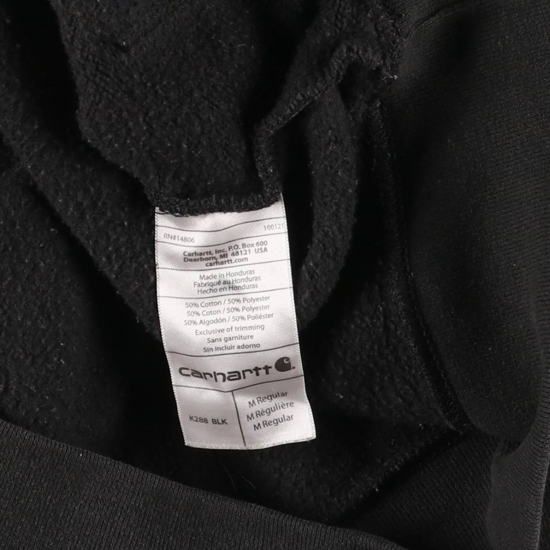 Carhartt ORIGINAL FIT sweatshirt pullover hoodie, men's size M cotton black type Vintage Second Hand