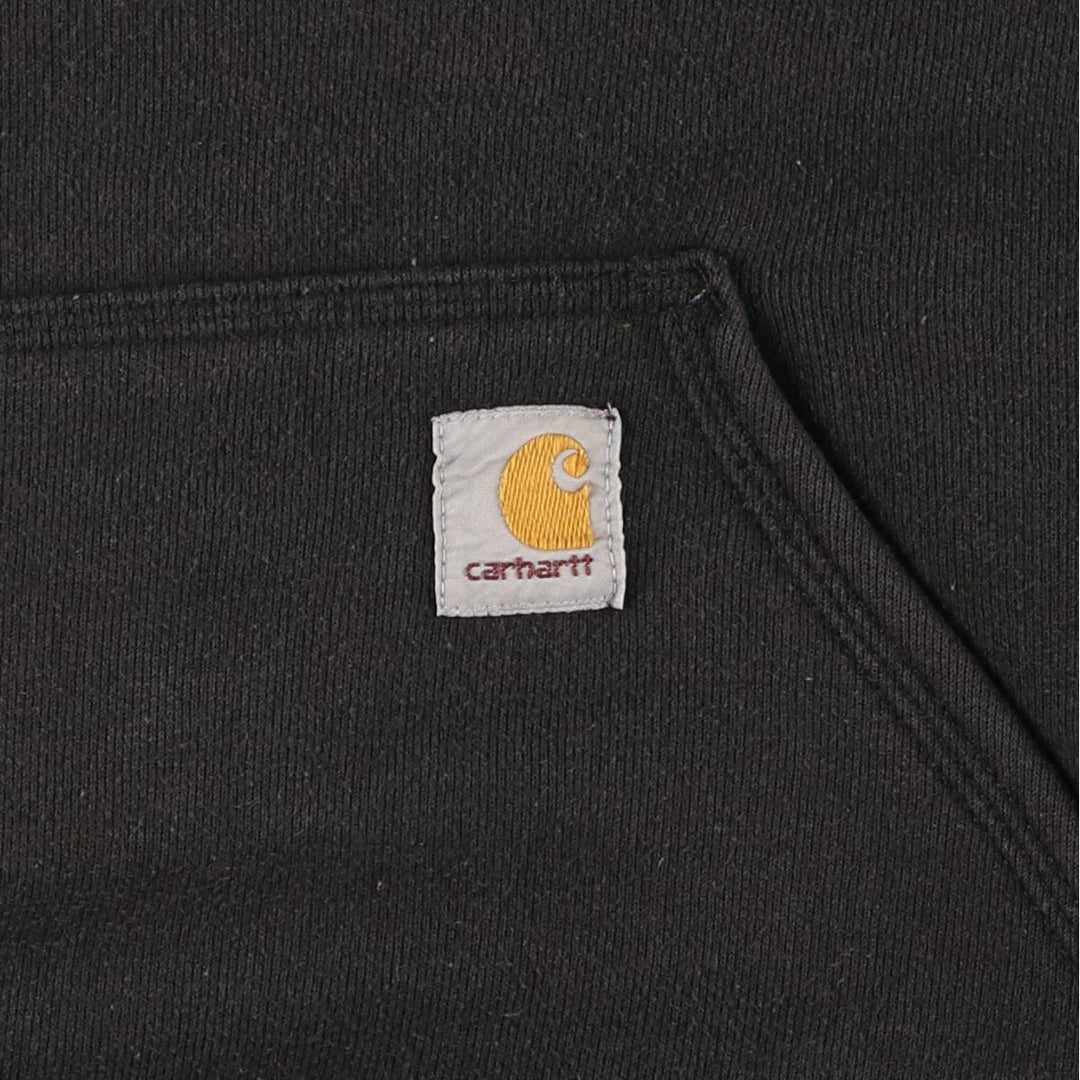 Carhartt ORIGINAL FIT sweatshirt pullover hoodie, men's size M cotton black type Vintage Second Hand