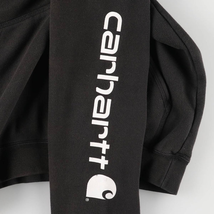 Carhartt ORIGINAL FIT sweatshirt pullover hoodie, men's size M cotton black type Vintage Second Hand