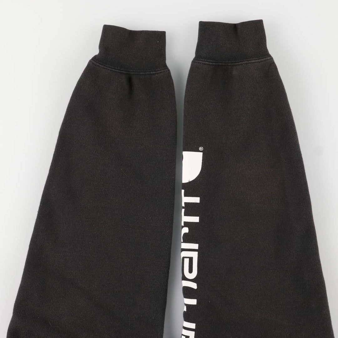 Carhartt ORIGINAL FIT sweatshirt pullover hoodie, men's size M cotton black type Vintage Second Hand