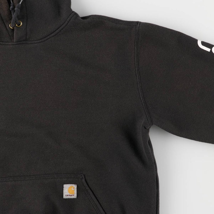 Carhartt ORIGINAL FIT sweatshirt pullover hoodie, men's size M cotton black type Vintage Second Hand