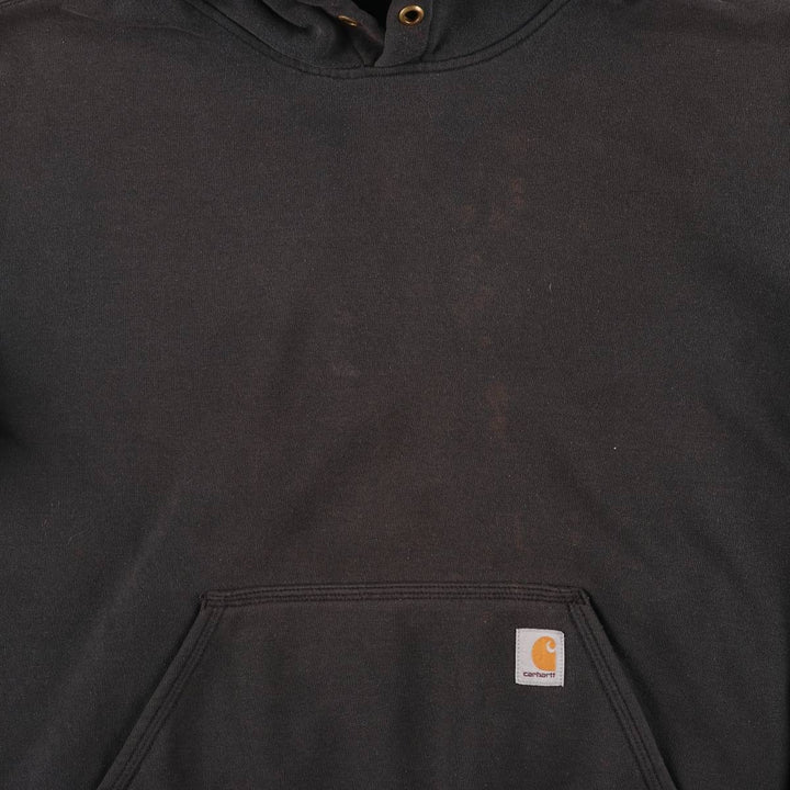 Carhartt ORIGINAL FIT sweatshirt pullover hoodie, men's size L cotton black type Vintage Second Hand