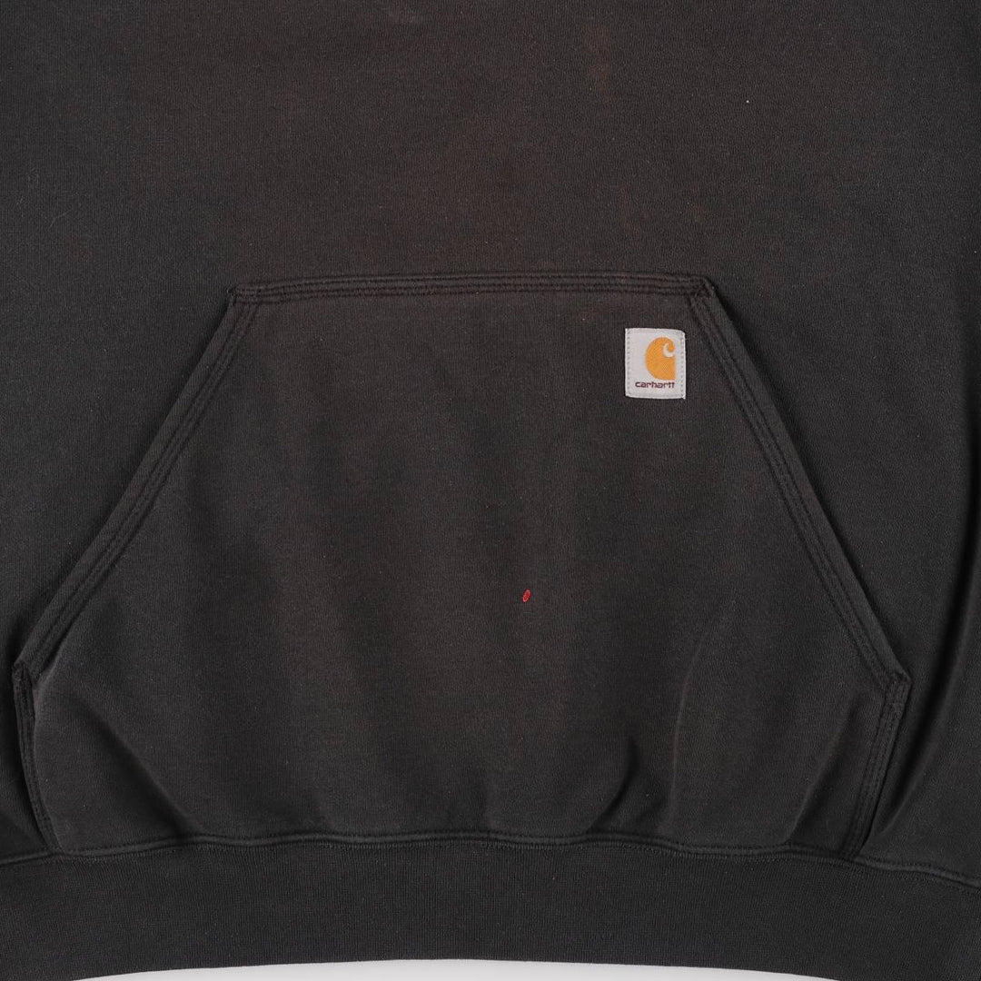 Carhartt ORIGINAL FIT sweatshirt pullover hoodie, men's size L cotton black type Vintage Second Hand