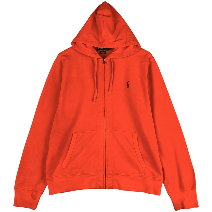 Ralph Lauren POLO by Ralph Lauren Sweat Full Zip Hoodie Men's L size cotton orange type Vintage Second Hand