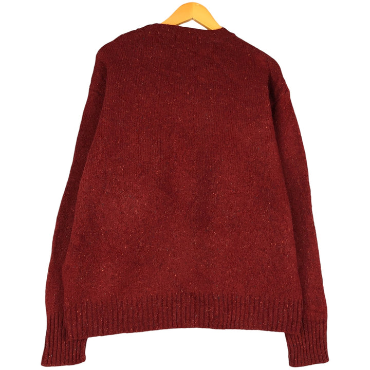 90s-00'S Pendleton Color Nep Wool Knit Sweater, Men's Size XL wool red type Vintage Second Hand