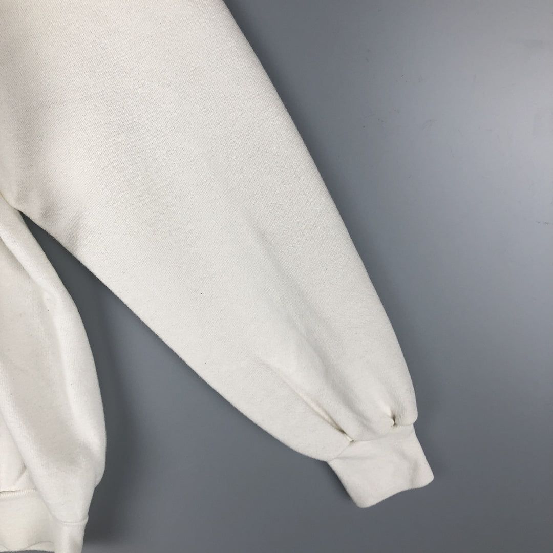 Vintage 1980'S Anvil printed sweatshirt, made in the USA, size L, men's polyester white type Vintage Second Hand
