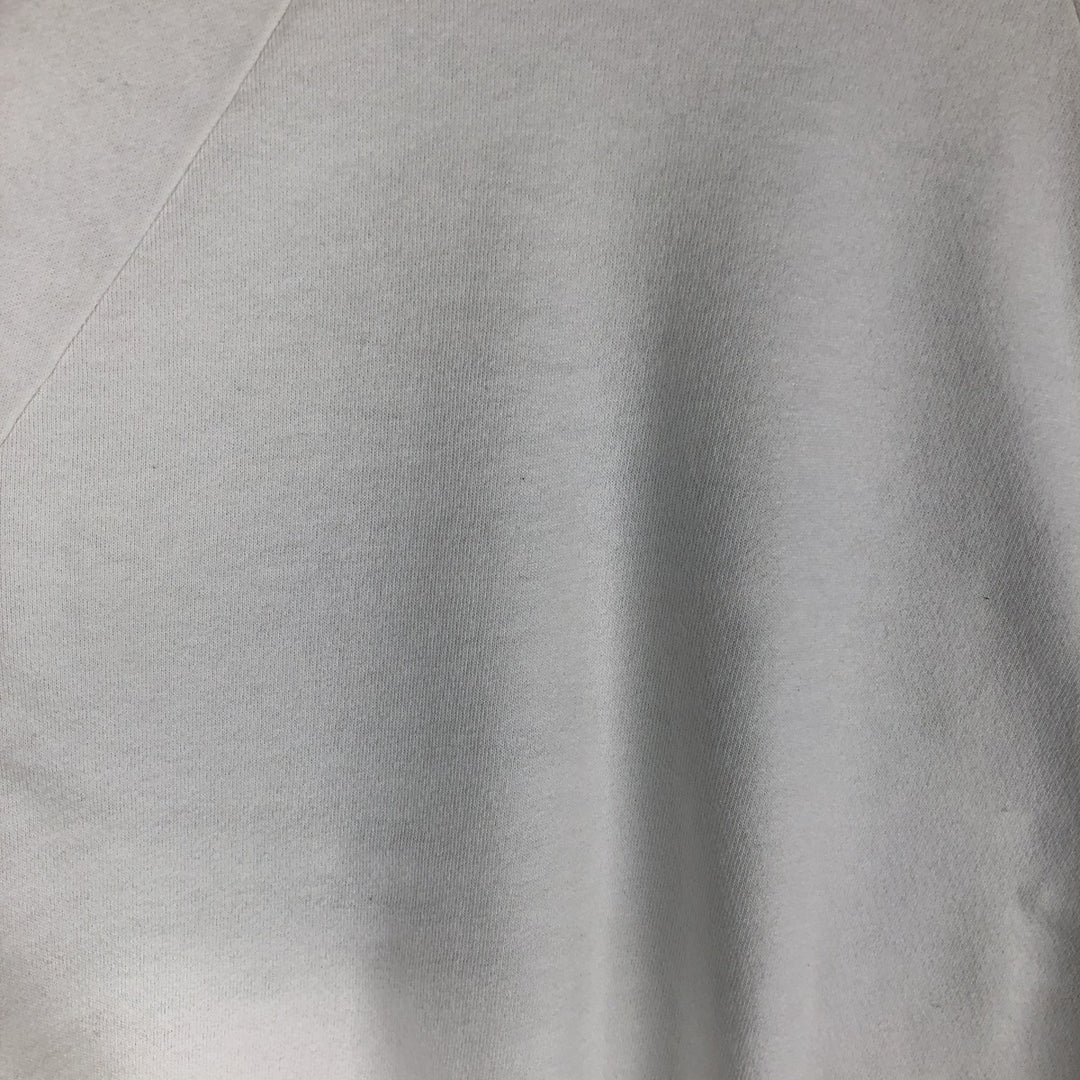 Vintage 1980'S Anvil printed sweatshirt, made in the USA, size L, men's polyester white type Vintage Second Hand