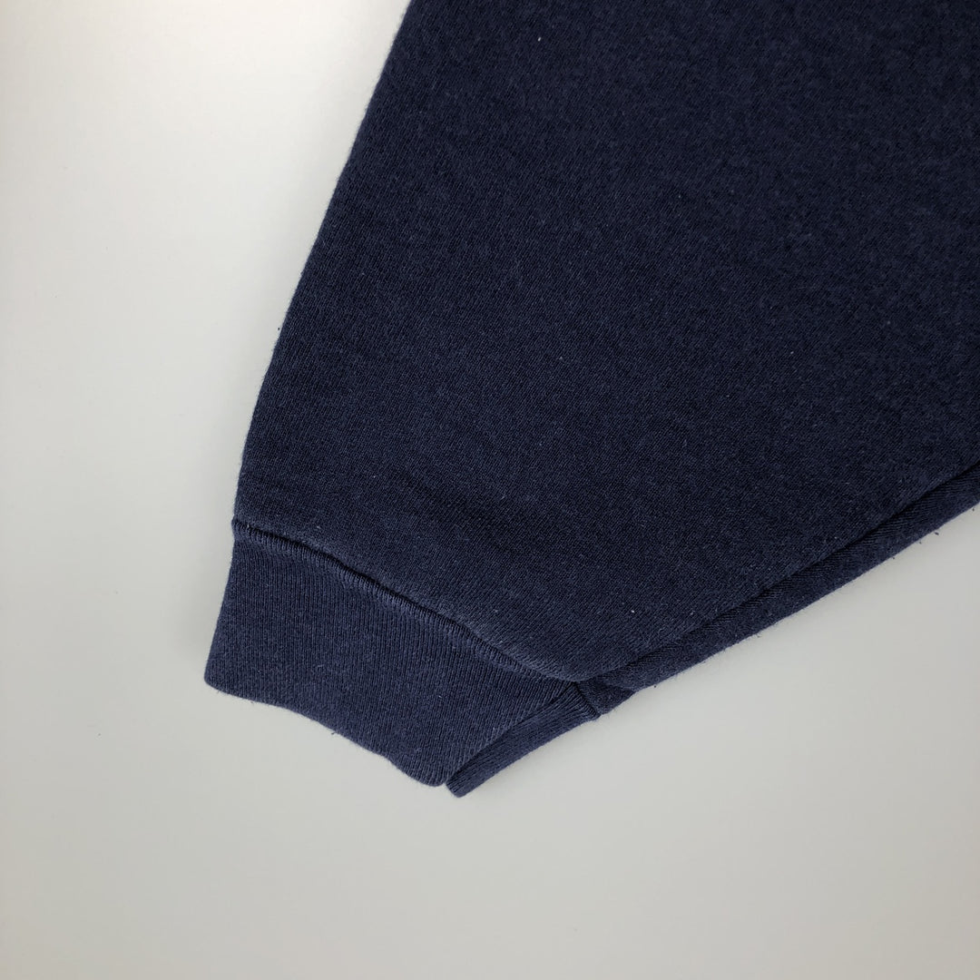 Fruit of the Loom Heavy Cotton Logo Sweatshirt, Men's Size M cotton navy blue type Vintage Second Hand
