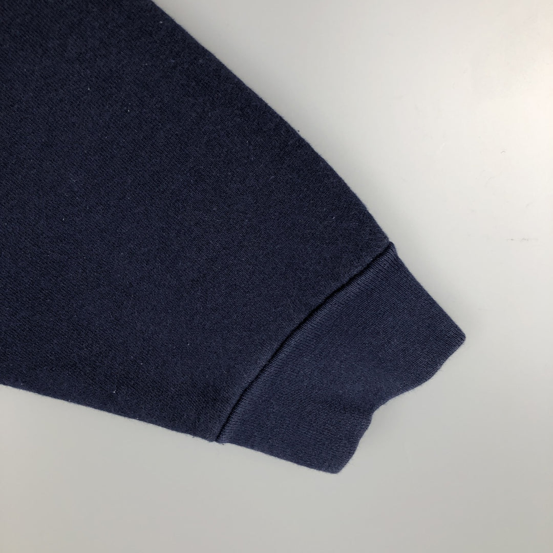 Fruit of the Loom Heavy Cotton Logo Sweatshirt, Men's Size M cotton navy blue type Vintage Second Hand
