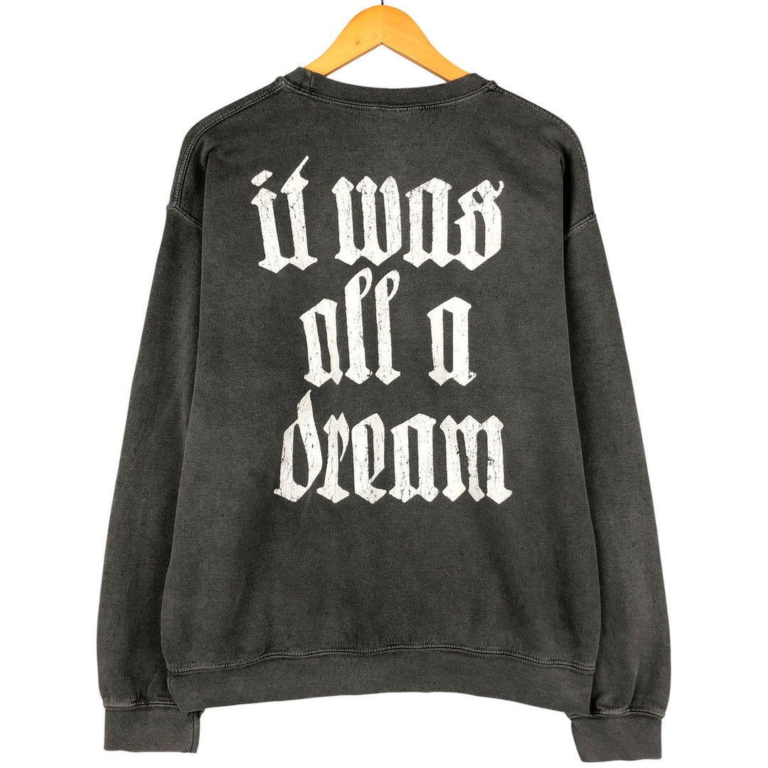 The Notorious BIG Rap Sweatshirt, Men's Size M cotton Charcoal Vintage Second Hand